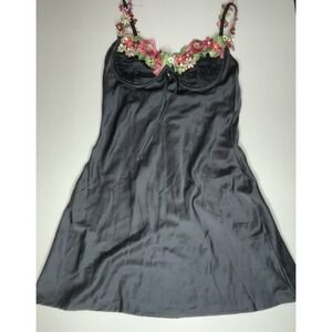 Altar'd State Black Floral Mini Dress Size Medium